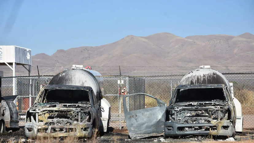 Evacúan por incendio en gasera de Aldama