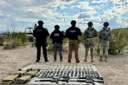 Decomisan armamento en operativo en Ojinaga