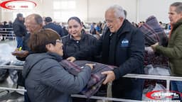 Distribuyen apoyos invernales a 3 mil familias en Cuauhtémoc