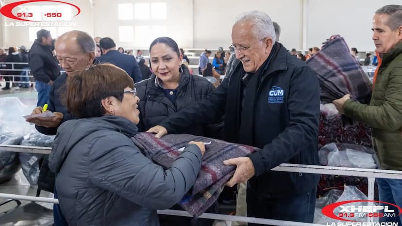 Distribuyen apoyos invernales a 3 mil familias en Cuauhtémoc