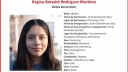 Buscan a Regina Rodríguez desaparecida en Chihuahua capital