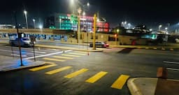 Renuevan señalización vial en centro de Juárez