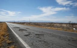 Reparan ruta afectada en camino Aldama-Ojinaga