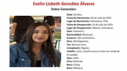 Desaparición de Evelin moviliza a la comunidad en Aldama