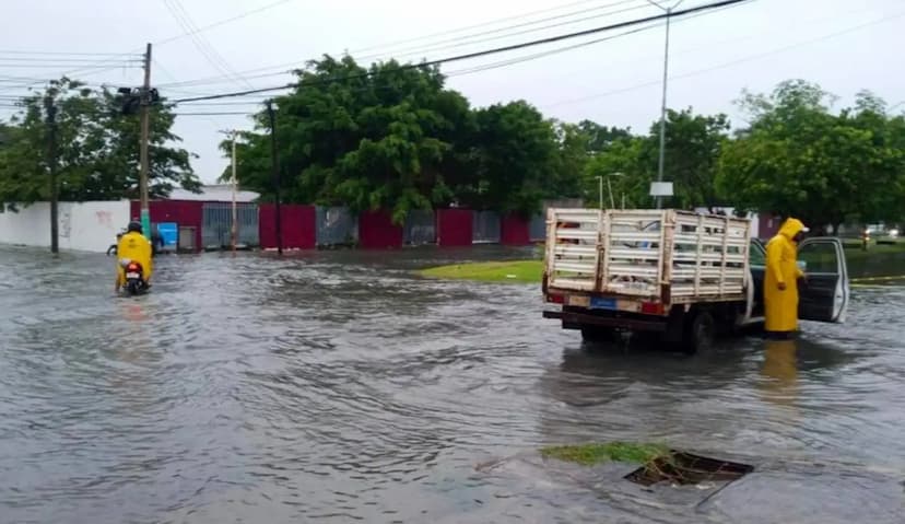 Controlan inundaciones en Cuauhtémoc sin daños graves