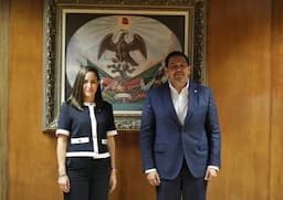 Recibe alcalde a la magistrada presidenta del Tribunal Superior de Justicia del Estado