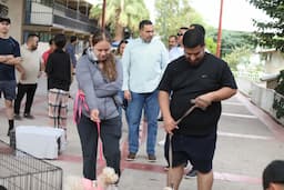 Acude Cruz Pérez Cuéllar a campaña de esterilización realizada en la Estatal 2