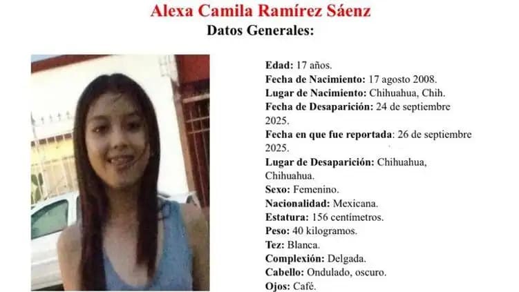Chihuahua intensifica búsqueda de joven desaparecida