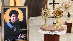 Reliquia de San Carlos Acutis llega a Camargo