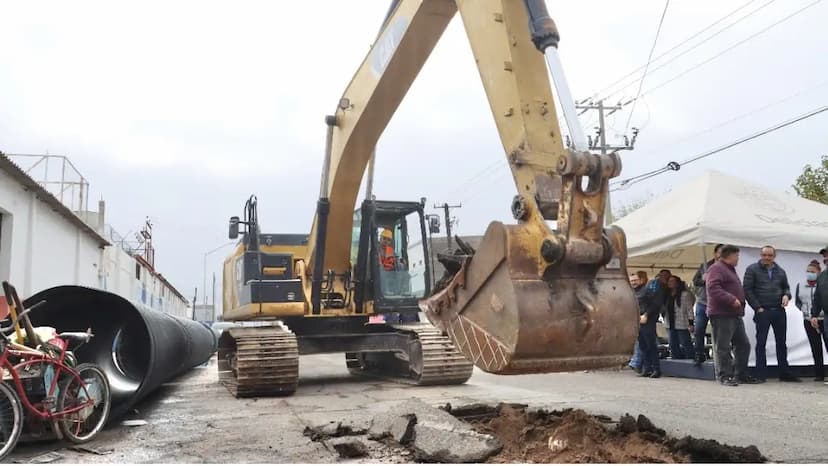 Delicias concluye colector Laguna Seca con 35 MDP