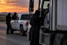 Encapuchados interceptan y “revisan” a transportistas en Villa Ahumada