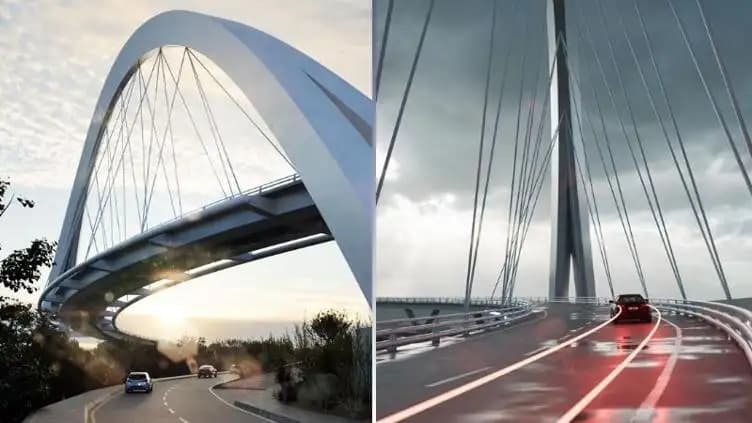 Presentan diseño de espectacular puente atirantado en El Reliz, Chihuahua