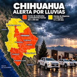 Mantienen alerta por lluvias y tormentas en Chihuahua