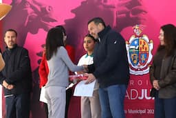 Entrega Presidente Pérez Cuéllar obras en el Colegio de Bachilleres 16