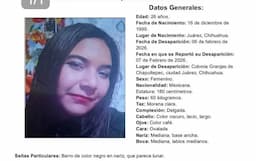 Buscan a Josseline Castañeda en Ciudad Juárez