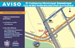 Inician cierre permanente en trébol Teófilo Borunda