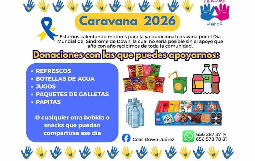 Solicitan apoyo para caravana de Síndrome de Down en Juárez