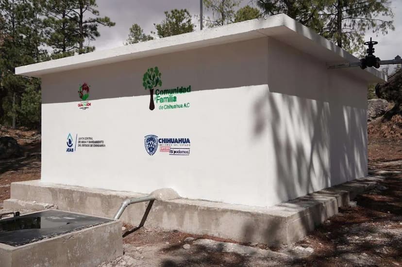 Entregan sistema de agua potable en Guachochi