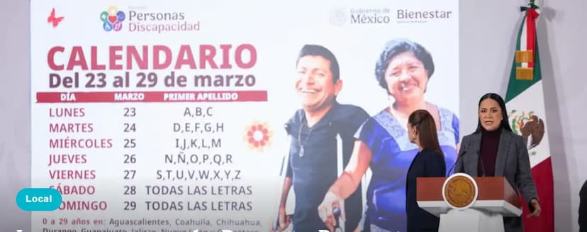 Inicia registro para Pensión Bienestar en Juárez