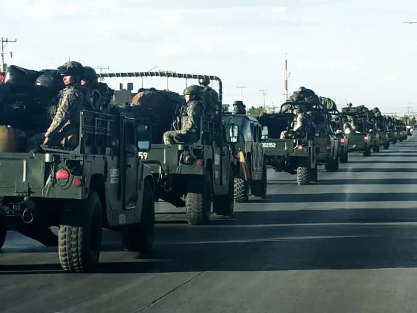 Llegan 250 elementos más del Ejército Mexicano a Juárez