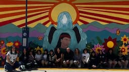 Crean mural por mujeres en Cuauhtémoc dentro de 'Sendero Seguro'