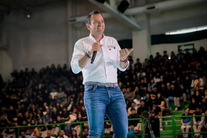 Denuncia Cruz Pérez Cuéllar acarreo de estudiantes a mitin de Marco Bonilla en Chihuahua