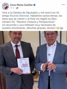 Éxito en su futuro político en Chihuahua: Monreal a Cruz