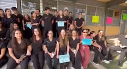 Protestan estudiantes por falta de insumos en UACH