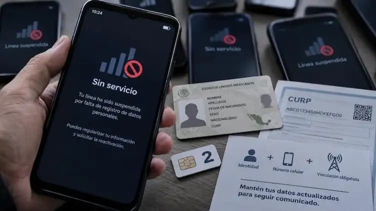 Suspenden 4.5 millones de líneas celulares por falta de registro; usuarios aún pueden recuperarlas