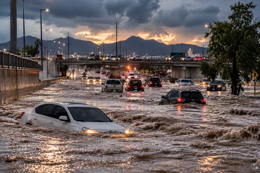 Juárez pide declaratoria de emergencia al Estado tras lluvias; reporta daños en 400 colonias y 700 viviendas