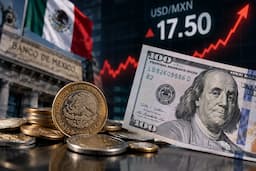 Dólar repunta y supera los 17.50 pesos; movimientos de tasas golpean al peso mexicano