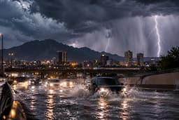 Prevén lluvias intensas y riesgo de inundaciones en la región de El Paso