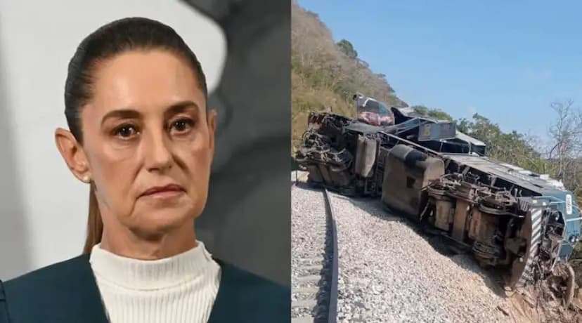 Sheinbaum promete apoyo tras incidente ferroviario