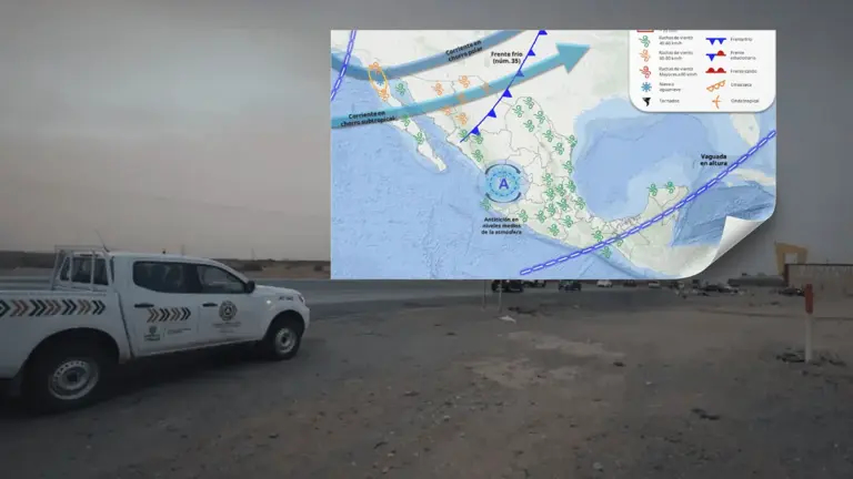 Impacta frente frío 35 con vientos en Chihuahua