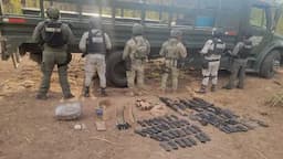 Aseguran armamento en operativo en Moris, Chihuahua