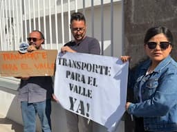 Demandan solución a crisis de transporte en Valle de Juárez