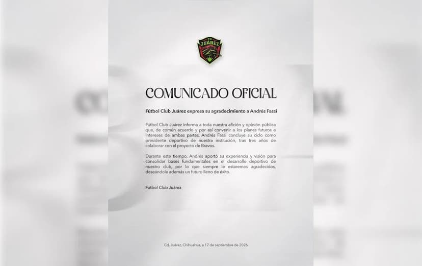 Andrés Fassi deja la presidencia deportiva de Bravos en plena crisis de resultados